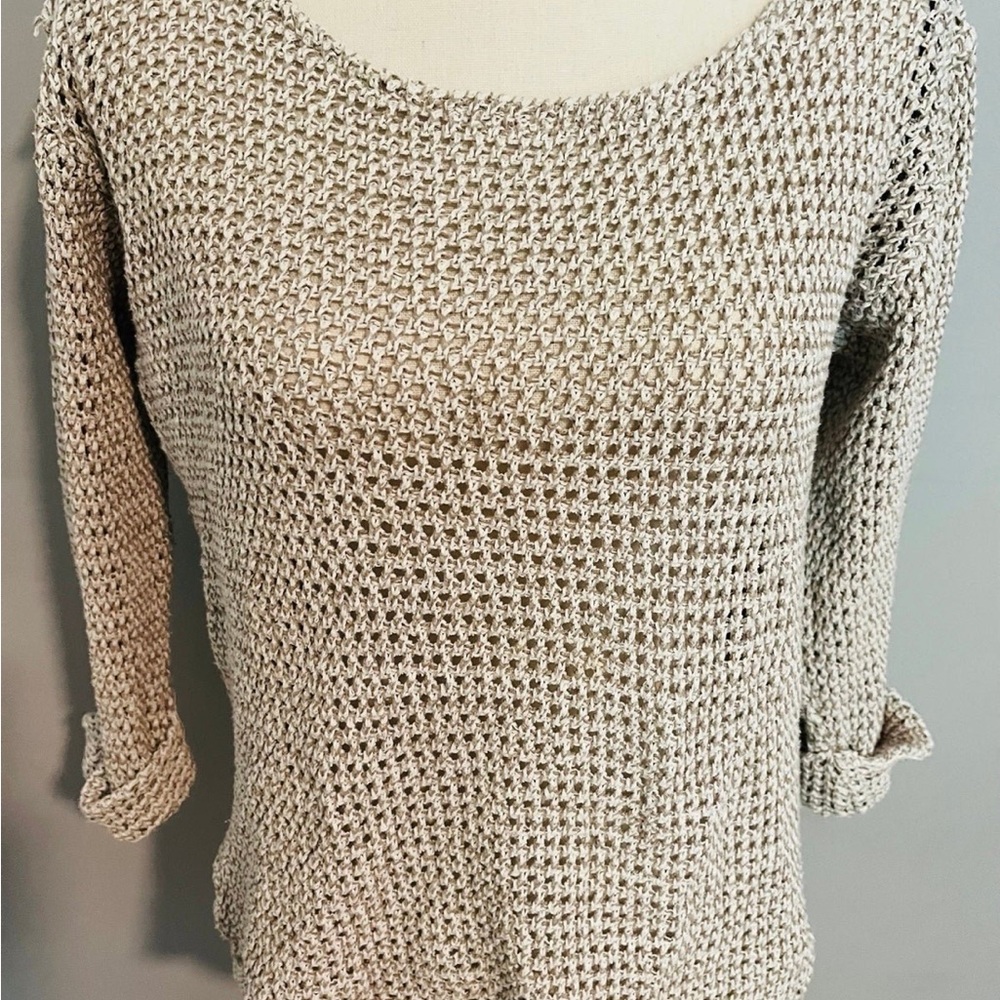 Knit Beige Sweater from Boutique Size medium